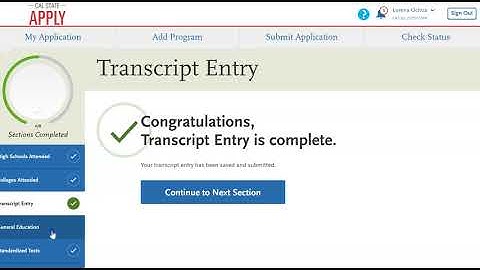 CSU Application: Transcript Entry - General Education (Golden 4)