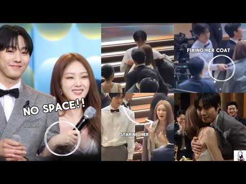 Ahn Hyo Seop is so Gentleman and Clingy to Lee Sung Kyung at SBS awards 2023 Gone Viral!OMG!