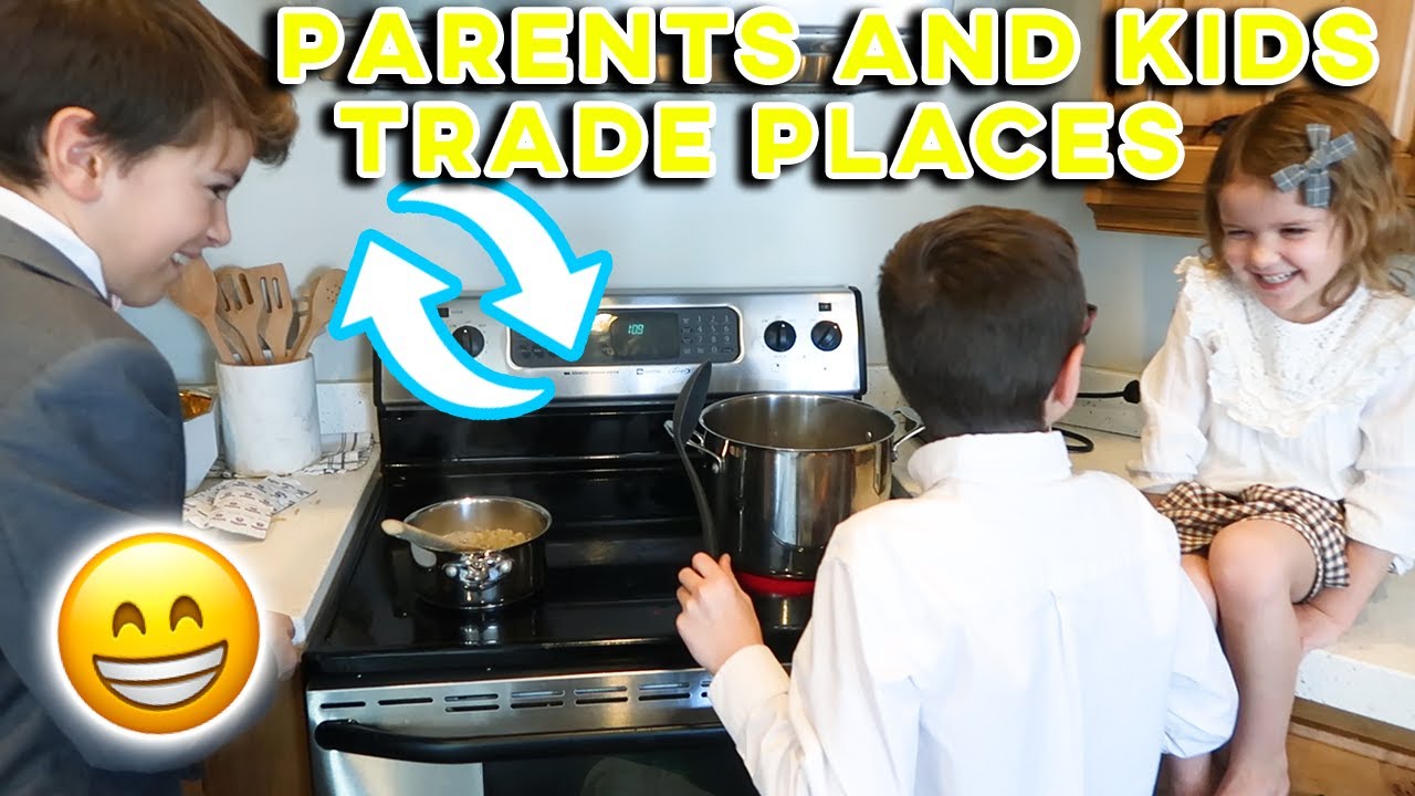 PARENTS AND KIDS TRADE PLACES | PARENTS OF 4 KIDS SWITCH ROLES WITH CHILDREN | LIFE LESSONS LEARNED