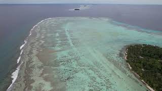 Drone Aerial Video Of Piis Paneu Island Found Within Chuuk Lagoon, Chuuk State
