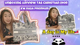 A day in My life🇹🇼Unboxing&Riview tas Christian Dior kw rasa premium|| 克莉絲汀迪奧包包評論 #vlog