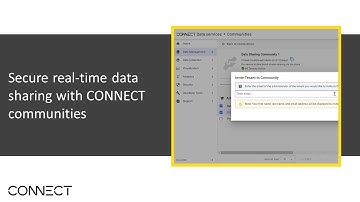 Secure real-time data sharing with CONNECT communities