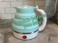 Collapsible Electric Tea Kettle Review | Made of Silicone | Check out how it works!