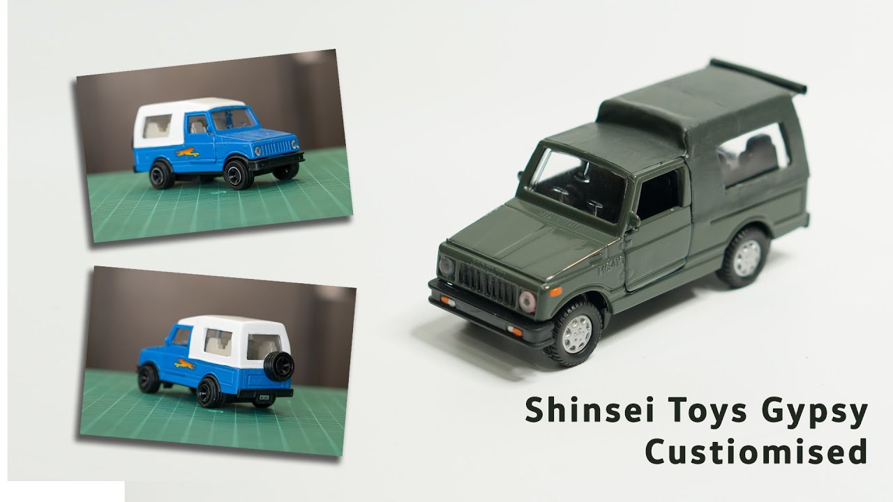 Shinsei Gypsy Customised to Army Green | Suzuki Gypsy | Shinsei Toys Customisation