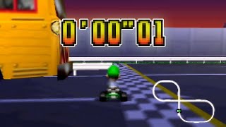 Mario Kart 64 - Toad&#39;s Turnpike SC lap World Record - 0.01 (NTSC)