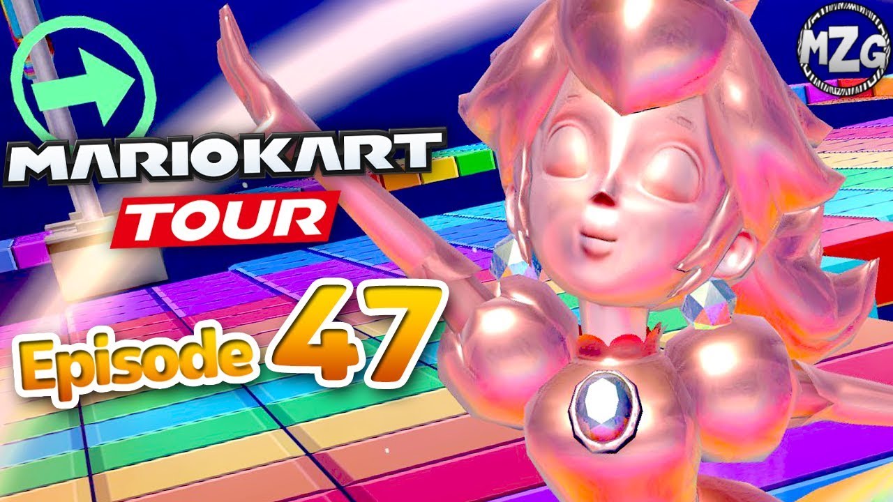Pink Gold Peach! Winter Tour! - Mario Kart Tour Gameplay Walkthrough Part 47