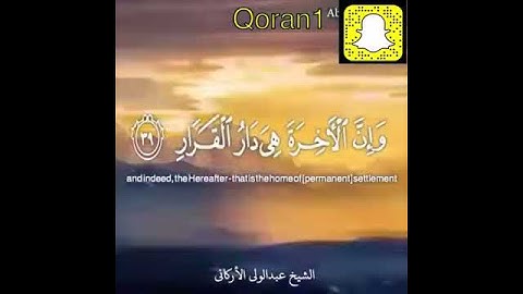 سورة غافر - القارئ عبدالولي الاركاني