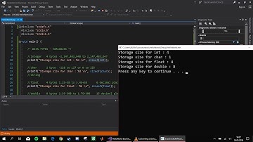 C Programlama Eğitim Serisi #6 - Data Types, Variables, printf %d %c %f %lf Kodları