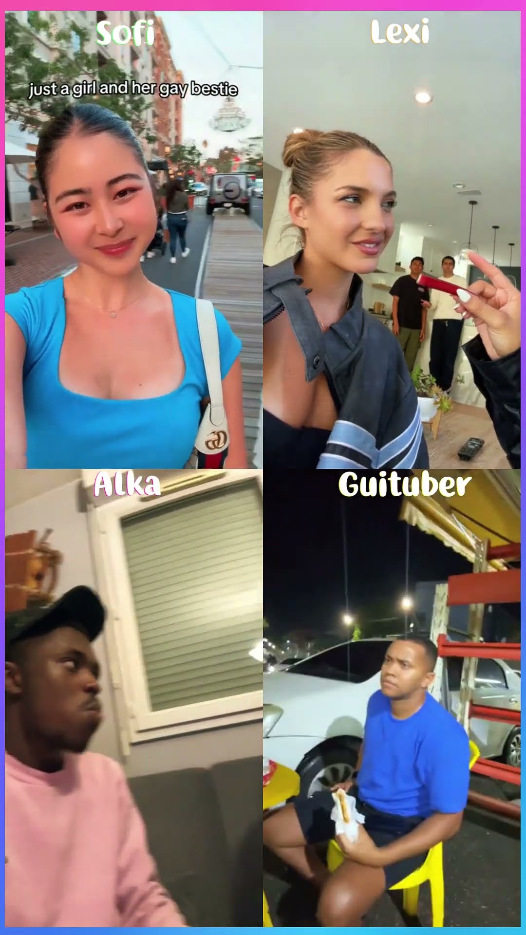 Dilemma - Sofi x Lexi Rivera x Alka x Guituber #shorts #dance #tiktok