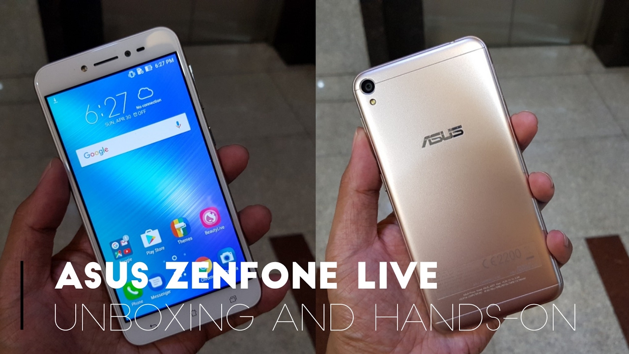 Asus ZenFone Live - Desembalaje