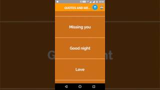 Quotes and Messages Android App screenshot 1