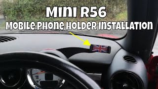 Mobile Phone Holder install - Mini R56