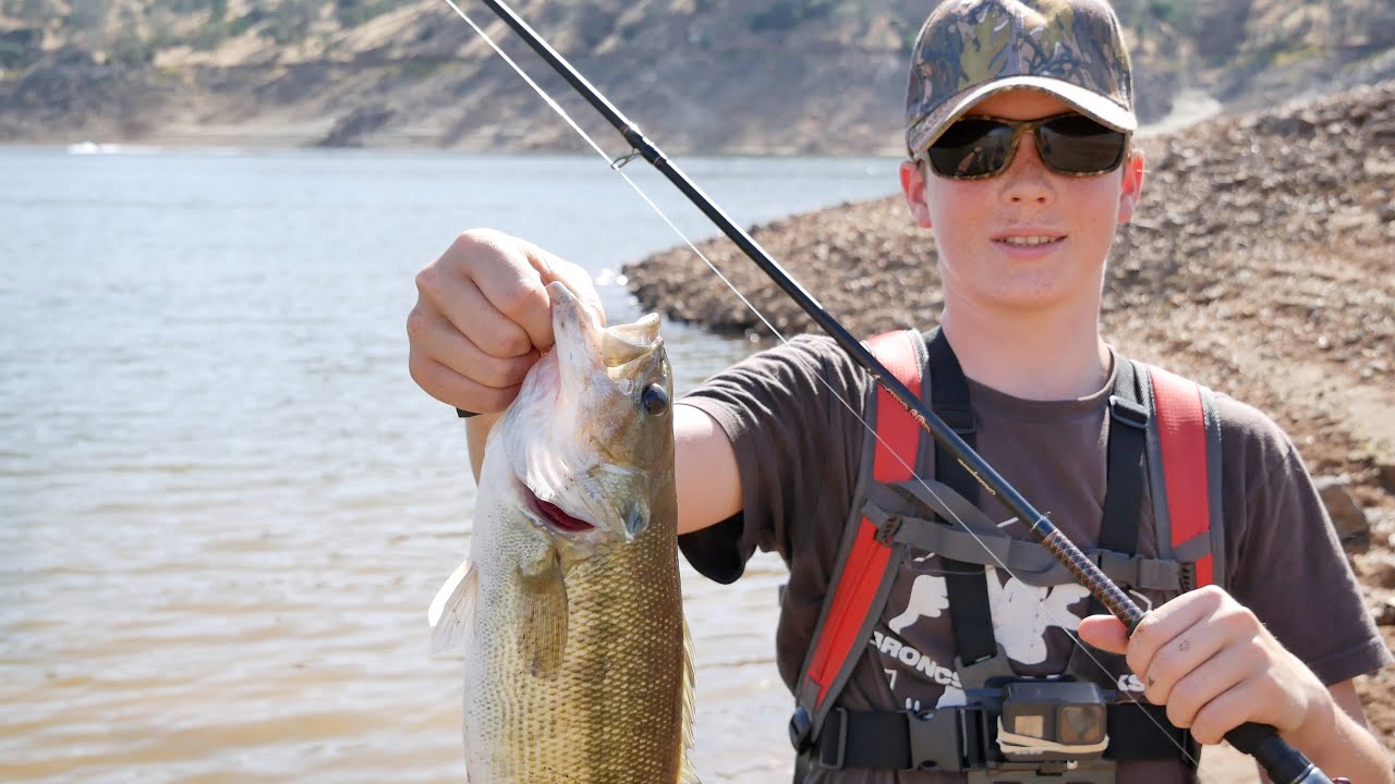 Spring Spotted Bass Shore Fishing at Millerton Lake 2023 YouTube