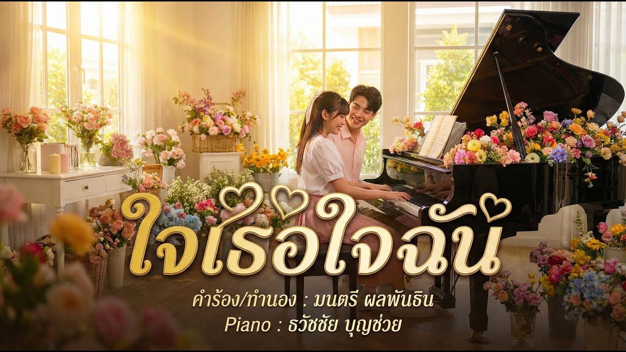 ใจเธอใจฉัน - เปียโนเพราะๆ - เปียโนบรรเลง - Piano Cover by  ธวัชชัย บุญช่วย Tawatchai Bunchuay