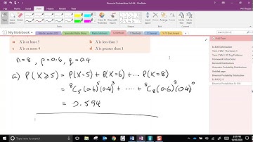 Binomial Probabilities on the Casio CG50