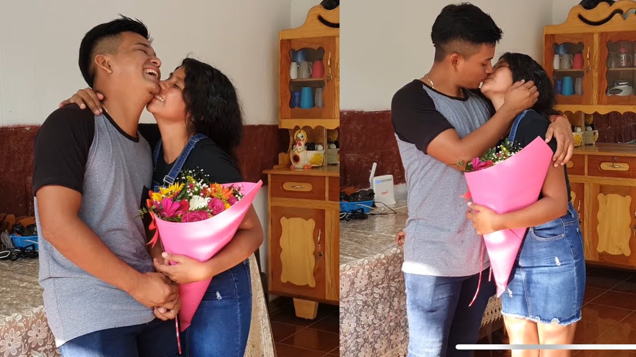 De felicidad Hasta le dieron un Beso a AXEL hoy si hay amor 😍