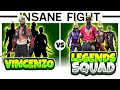Vincenzo Vs Legends Squad - Free Fire Clash squad Insane Fight  🔥 b/w legends - Nonstop Gaming