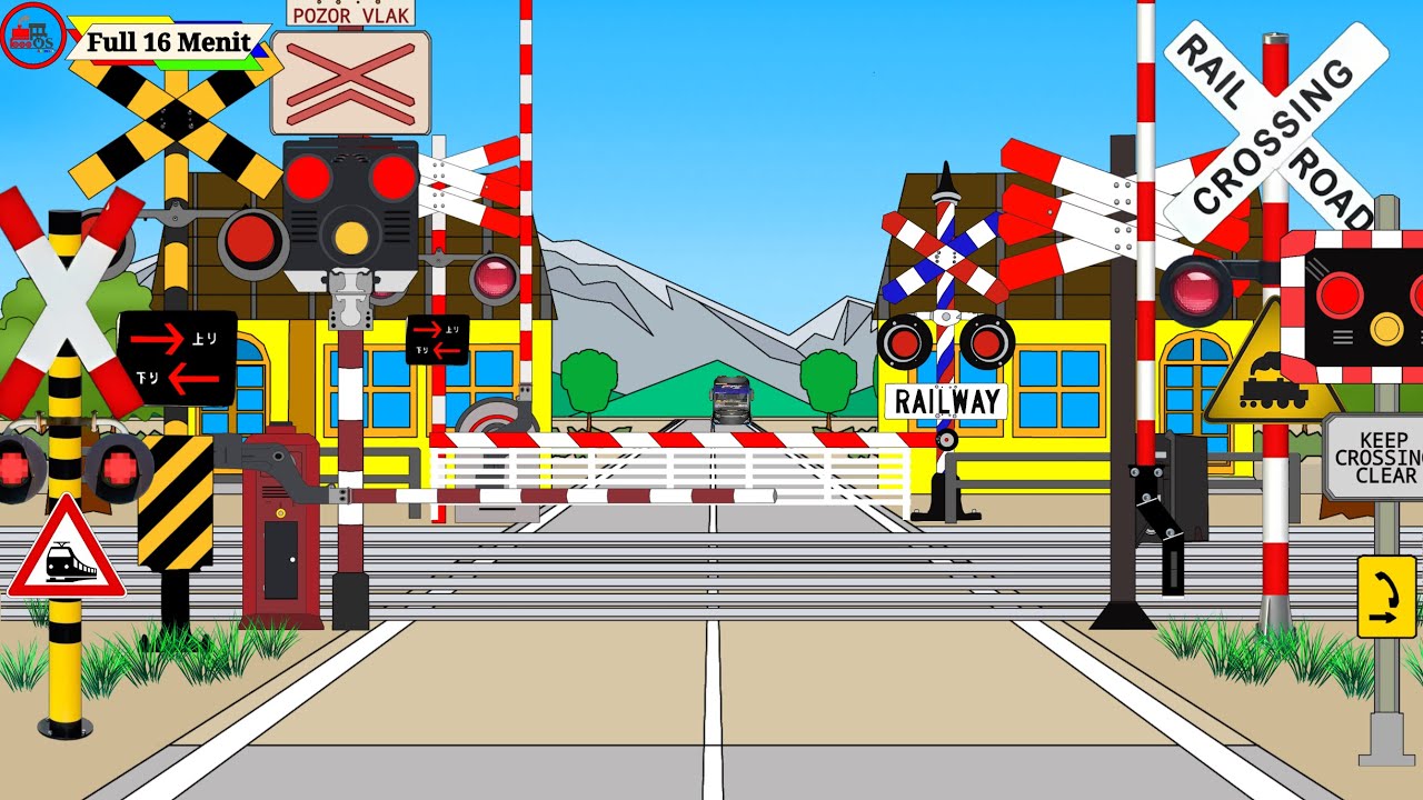 KUMPULAN VIDIO VERSI TERBARU PALANG PINTU KERETA API PANJANG FULL Part 1