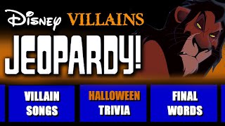 Disney Jeopardy Ultimate Villains Trivia • Halloween Special