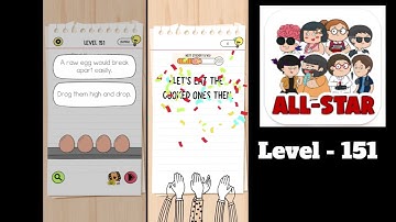 Brain Test All Star Level 151 Find the raw egg.