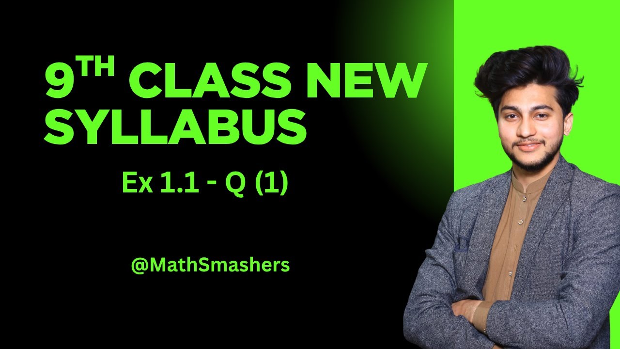 Exercise 1.1 Question No 1 Class 9th Math New Book 2025 Math Class 9 ...