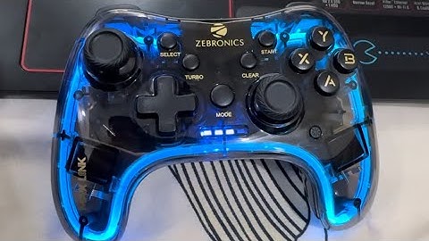 ZEBRONICS MAX LINK WIRELESS GAMEPAD | RGB LIGHTS | #zebronics #unboxing #rgblight #gamepad #ytshort