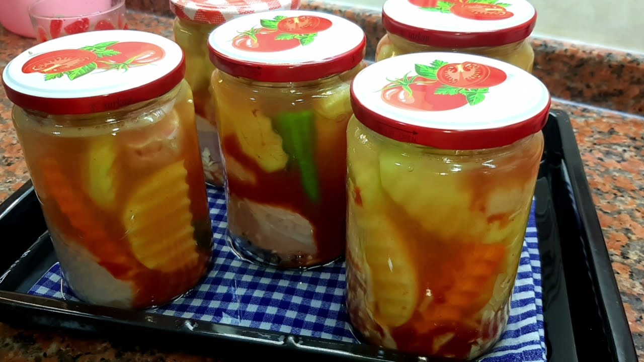 БАНКАДА Товук ШУРВА.. Куриный суп в банке.