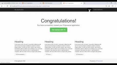Membuat Create Read Update Delete (CRUD) data pada Yii2