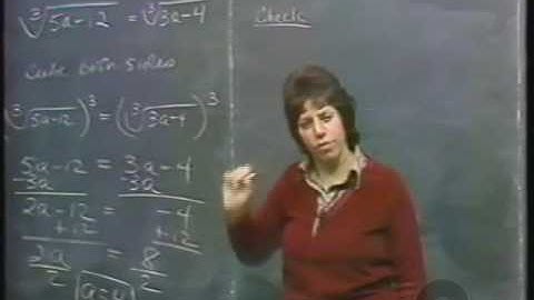 Pre-Calculus #19:  Solving Radical Equations