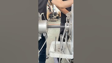 PE Pipe Machine TEST! Making Water Pipes!#PEpipe#PlasticExtrusion#Manufacturing#Shorts #extruder