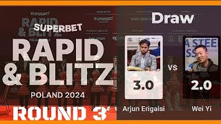 Arjun Erigaisi vs Wei Yi  ♡ Superbet Rapid & Blitz Poland 2024