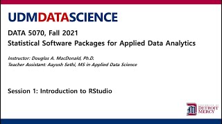 DATA 5070: Session 1 - Introduction to RStudio