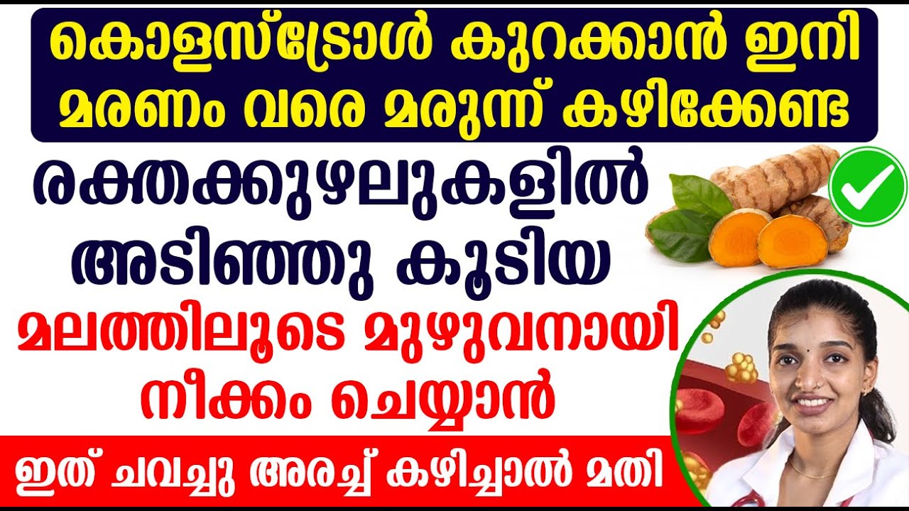 കൊളസ്ട്രോൾ കുറക്കാൻ ഇനി മരണം വരെ മരുന്ന് കഴിക്കേണ്ട | cholstrol kurakkan | cholstrol Malaylam Tips