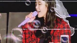 IU singing \