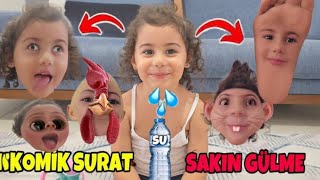 Ayla Gülmek Yasak Snapchat Komik Yüzler Ama Sakin Gülme Challenge Küçük Elif Sinem Bizim Evde