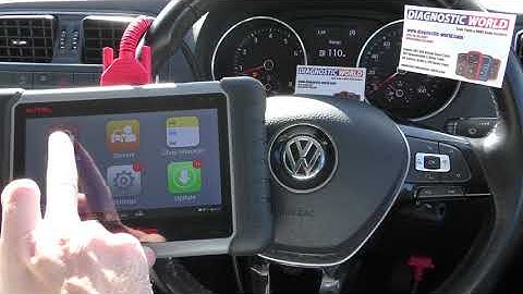 Autel MK808 Demonstration VW SRS Airbag Light Diagnose Reset B100A1B
