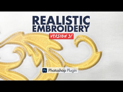 Realistic Embroidery 3  - Photoshop Plugin - HOW TO USE