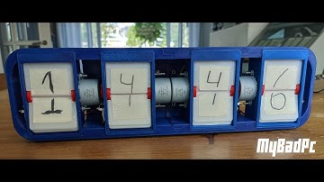 3D-printed Split-Flap Clock