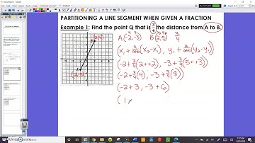 Partitioning Line Segments Video Lesson