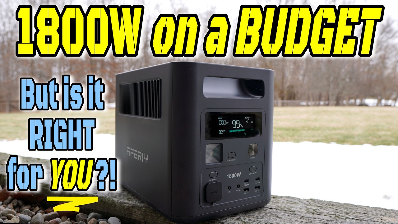 video AFERIY AF-P180 Portable Power Station 1024Wh LiFePO4