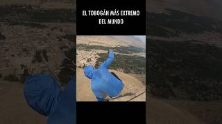 Este es el tobogán más extremo y peligroso del mundo #extremo #montaña