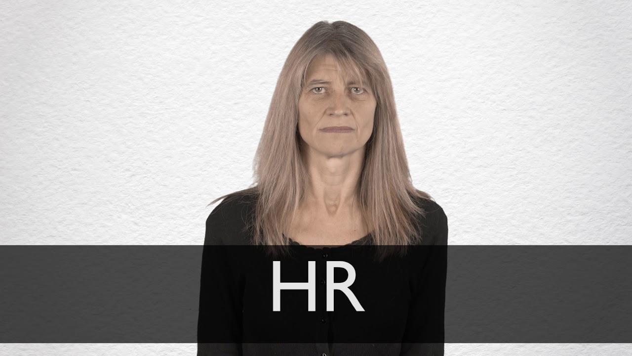 How to pronounce HR in British English