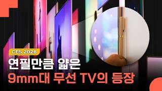Ces 2026 인테리어 공사, 선 정리가 필요 없는 월페이퍼 Tv 등장 Lg 올레드 에보 W6