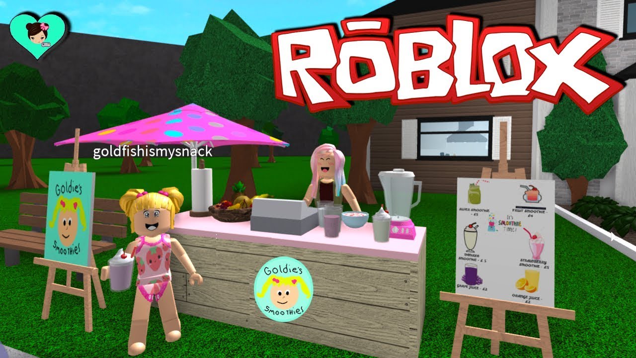 Aventuras En Bloxburg Con Bebe Goldie Nuevo Negocio De Jugos Titi