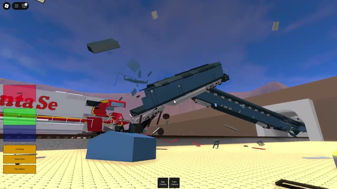 (Part5) Me derailing trains in Roblox