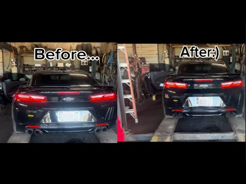 Got my Camaro SS muffler deleted😳… Too loud?? - YouTube