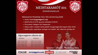 Meistaramót 501 einmenningur (Úrslit) - Píludeild Þórs - Streymi 1