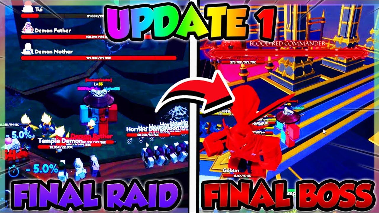 FINAL RAID & BOSS FIGHT in Anime Vanguards UPDATE 0.5!! (Roblox) - YouTube