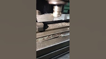 MILLING MACHINING FLAT TENSILE SAMPLE BEFORE TENSION TEST IN MECHANICAL LABS