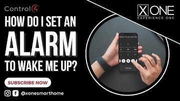 CONTROL4 - HOW DO I SET AN ALARM TO WAKE ME UP